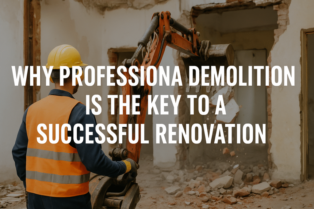 WHY DEMOLITION IS THE KEY TO A SUCCESSFUL RENOVATION
